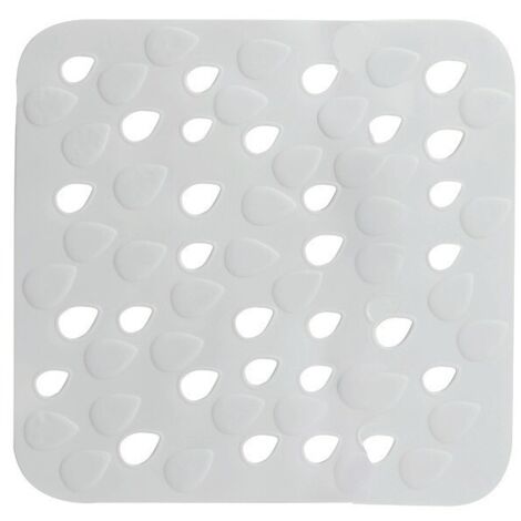 Tapete para piso de ducha de PVC DROPS 54x54cm Gris Spirella