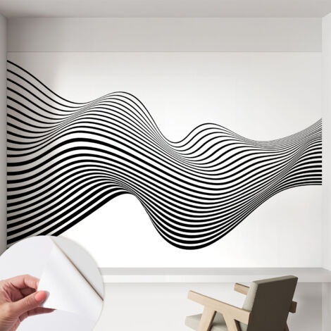 Tapete Selbstklebend - abwaschbar - Tapete mit Motiv - trendige Wanddeko - elegant Fototapete  Dynamische Abstraktion 152x104 cm