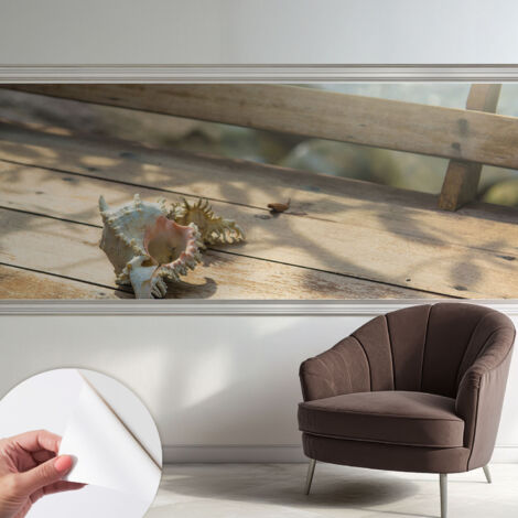 Tapete Selbstklebend - abwaschbar - Tapete mit Motiv - trendige Wanddeko - elegant Fototapete  Entspannende Szene 250x104 cm