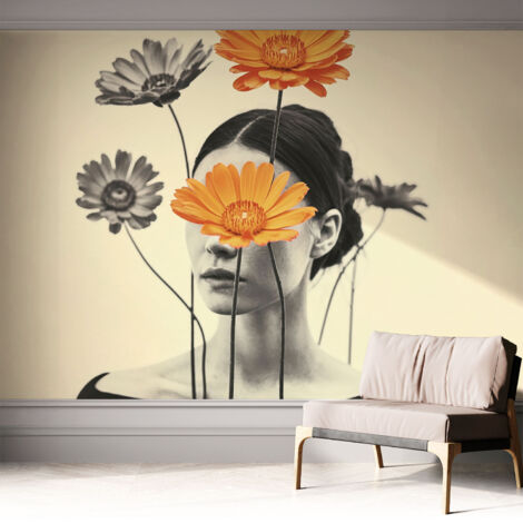Tapete Selbstklebend - abwaschbar - Tapete mit Motiv - trendige Wanddeko - elegant Fototapete  Surrealistische Vision 312x219 cm