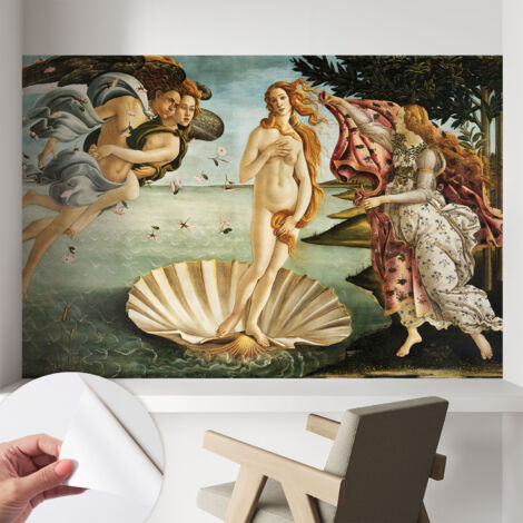 Tapete Selbstklebend - abwaschbar - trendige Wanddeko - elegant Fototapete  Die Geburt der Venus 104x70 cm