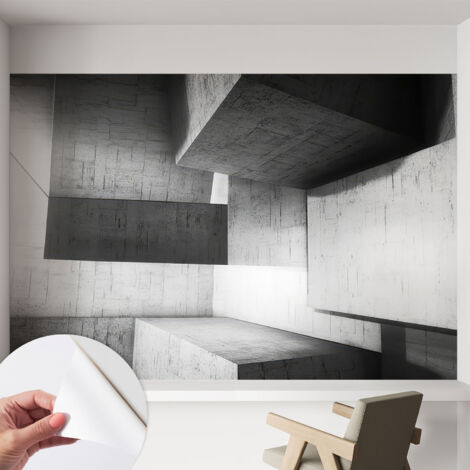 Tapete Selbstklebend - abwaschbar - trendige Wanddeko - elegant Fototapete  Geometrische Skulpturen 152x104 cm