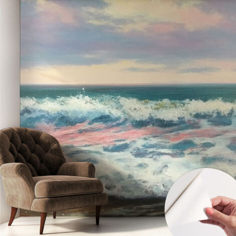 Tapete Selbstklebend - abwaschbar - trendige Wanddeko - elegant Fototapete  Meereslandschaft 250x250 cm