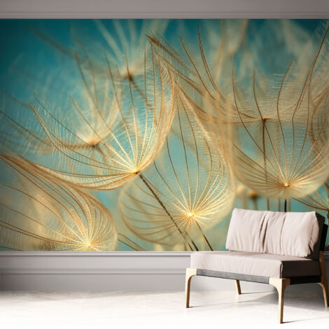 Tapete Selbstklebend - Fototapete mit Motiv - Wandtapete modern - Wanddeko Ätherische Pusteblumen 312x219 cm