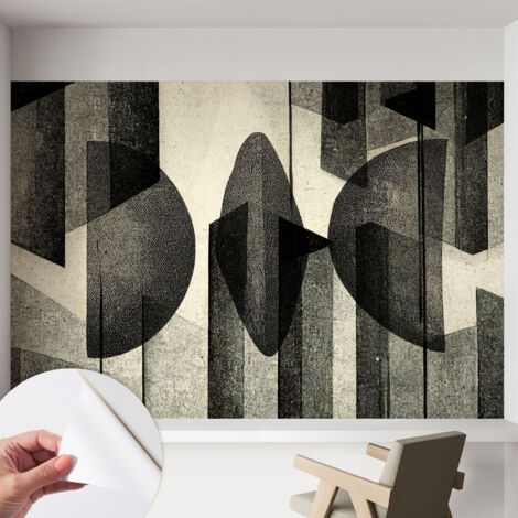 Tapete Selbstklebend - Fototapete mit Motiv - Wandtapete modern - Wanddeko Geometrische Formen 152x104 cm