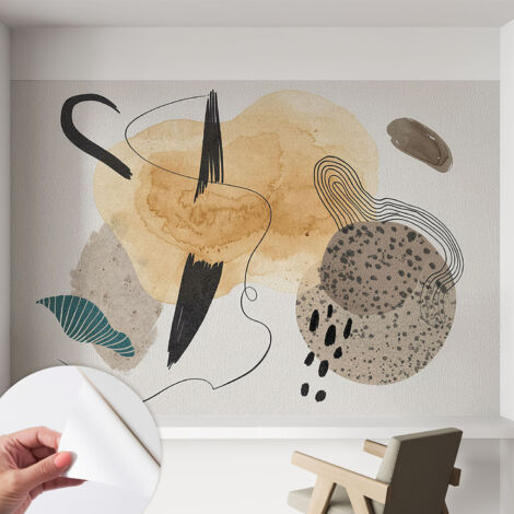 Tapete Selbstklebend - Fototapete mit Motiv - Wandtapete modern - Wandgestaltung Abstrakte Komposition 152x104 cm
