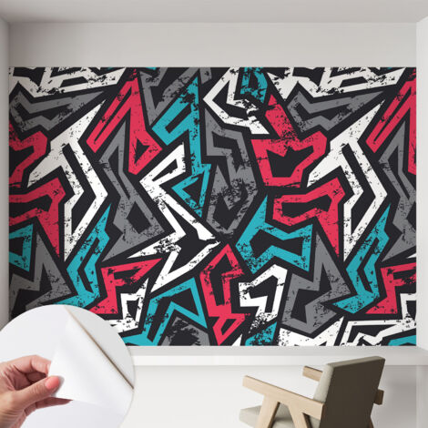 Tapete Selbstklebend - Fototapete mit Motiv - Wandtapete modern - Wandgestaltung Abstraktes Mosaik 152x104 cm