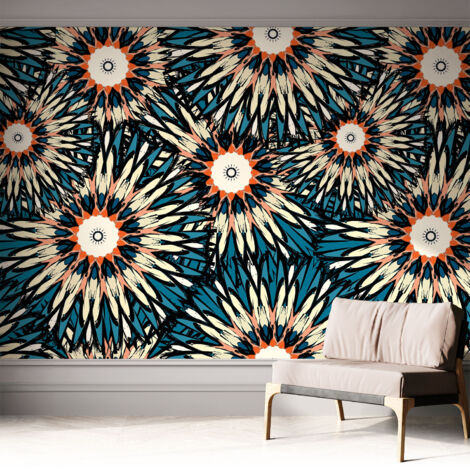 Tapete Selbstklebend - Fototapete mit Motiv - Wandtapete modern - Wandgestaltung Blumenenergie 312x219 cm