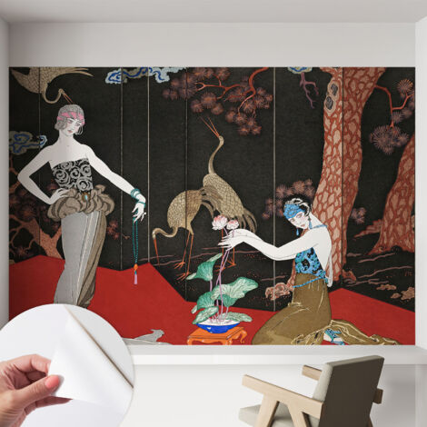 Tapete Selbstklebend - Fototapete mit Motiv - Wandtapete modern - Wandgestaltung Elegante Szene 152x104 cm
