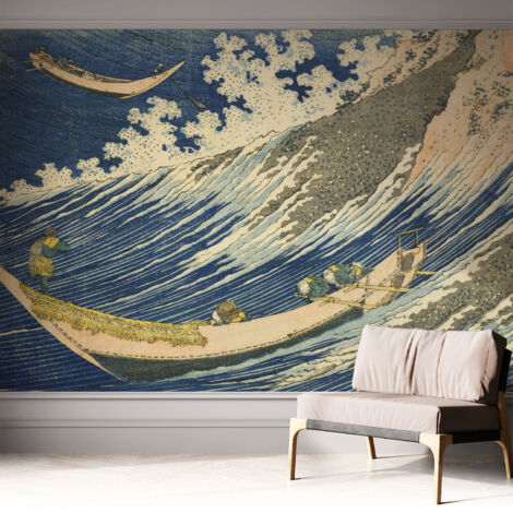 Tapete Selbstklebend - Fototapete mit Motiv - Wandtapete modern - Wandgestaltung Meereswellen 312x219 cm