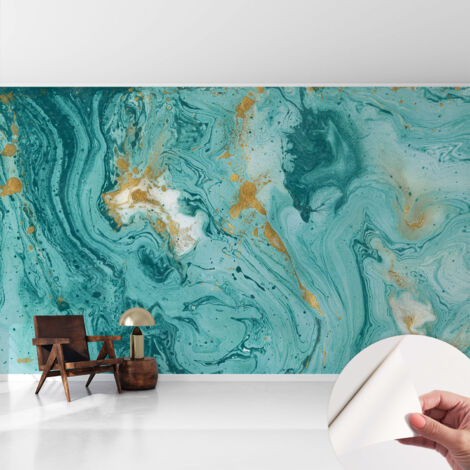 Tapete Selbstklebend - Fototapete mit Motiv - Wandtapete modern - Wandgestaltung Meereswellen 416x254 cm