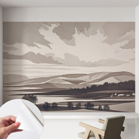 Tapete Selbstklebend - Fototapete mit Motiv - Wandtapete modern - Wandgestaltung Ruhige Landschaft 152x104 cm