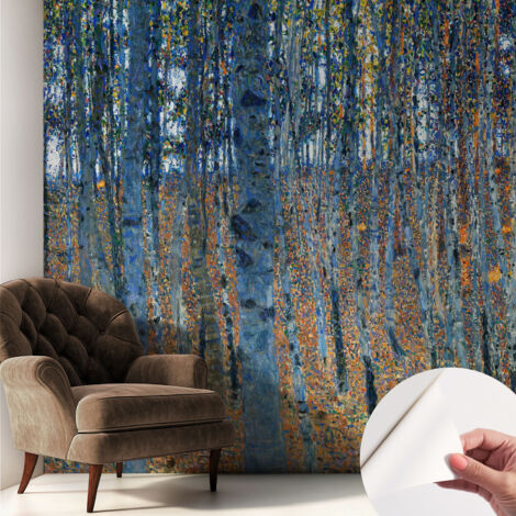 Tapete Selbstklebend - modernes Design - Wohnungsdeko - geruchslos - langlebig Birkenwald 250x250 cm