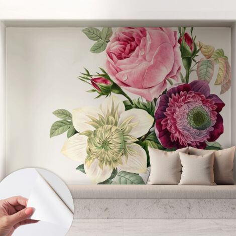 Tapete Selbstklebend - modernes Design - Wohnungsdeko - geruchslos - langlebig Blumenstrauß 208x146 cm