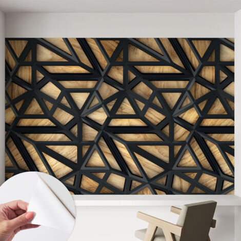 Tapete Selbstklebend - modernes Design - Wohnungsdeko - geruchslos - langlebig Geometrische Verbindung 152x104 cm