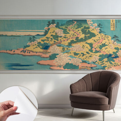 Tapete Selbstklebend - modernes Design - Wohnungsdeko - geruchslos - langlebig Japanische Landschaft 250x104 cm