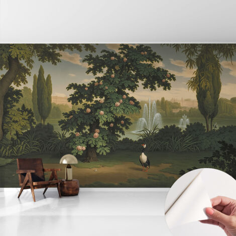 Tapete Selbstklebend - modernes Design - Wohnungsdeko - geruchslos - langlebig Naturgarten 416x254 cm