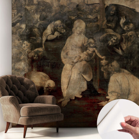Tapete Selbstklebend - modernes Design - Wohnungsdeko - geruchslos - langlebig Spirituelle Begegnung 250x250 cm