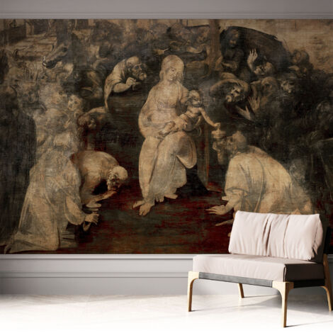 Tapete Selbstklebend - modernes Design - Wohnungsdeko - geruchslos - langlebig Spirituelle Begegnung 312x219 cm