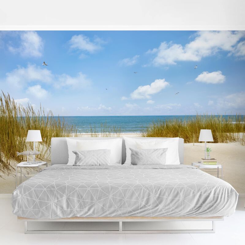 Tapete selbstklebend - Strand an der Nordsee - Fototapete Querformat Größe HxB: 320cm x 480cm