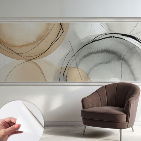 Tapete Selbstklebend - Wandtapete modern - Tapete mit Motiv - Tapete Schlafzimmer Geometrische Harmonie 250x104 cm