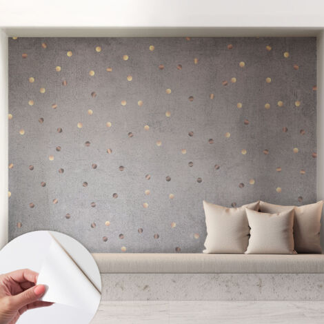 Tapete Selbstklebend - Wandtapete modern - Tapete mit Motiv - Tapete Schlafzimmer Symmetrische Punkte 208x146 cm