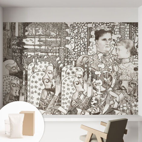 Tapete Tapete Vliestapete mit Kleber - Fototapete mit Motiv - Wandtapete modern - Wanddeko Blumenporträts 152x104 cm