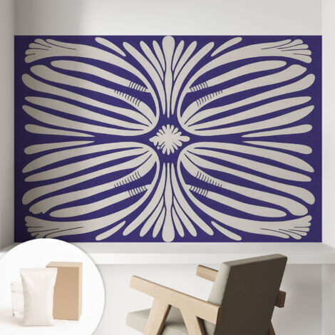 Tapete Tapete Vliestapete mit Kleber - Fototapete mit Motiv - Wandtapete modern - Wanddeko Blumensymmetrie 104x70 cm