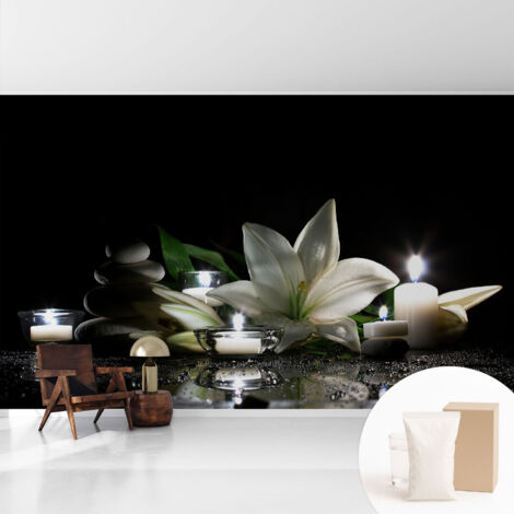 Tapete Tapete Vliestapete mit Kleber - Fototapete mit Motiv - Wandtapete modern - Wanddeko Entspannende Szene 416x254 cm
