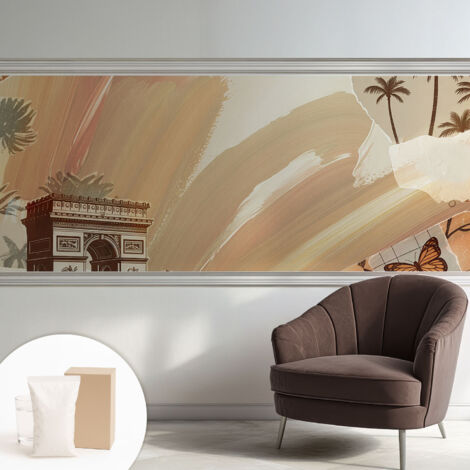 Tapete Tapete Vliestapete mit Kleber - Fototapete mit Motiv - Wandtapete modern - Wanddeko Exotische Reise 250x104 cm