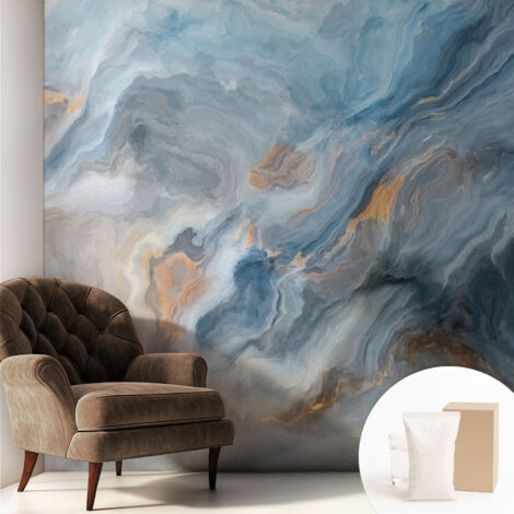 Tapete Tapete Vliestapete mit Kleber - Fototapete mit Motiv - Wandtapete modern - Wanddeko Farbenfrohe Abstraktionen 250x250 cm