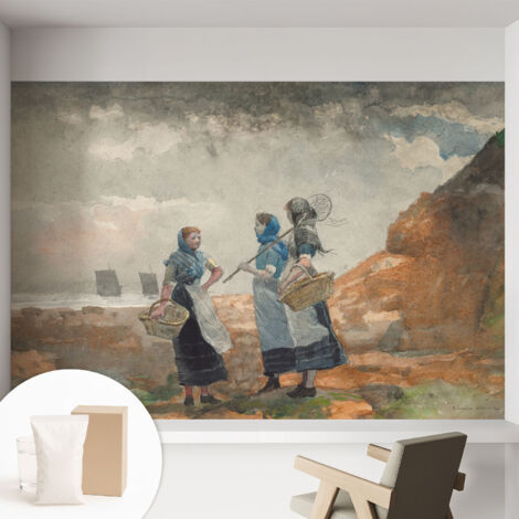Tapete Tapete Vliestapete mit Kleber - Fototapete mit Motiv - Wandtapete modern - Wanddeko Heitere Küste 152x104 cm