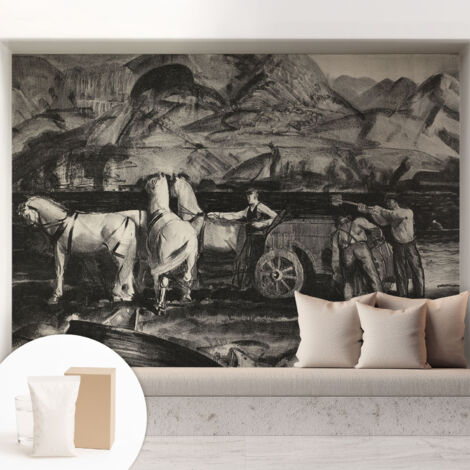 Tapete Tapete Vliestapete mit Kleber - Fototapete mit Motiv - Wandtapete modern - Wanddeko Ländliche Szene 208x146 cm