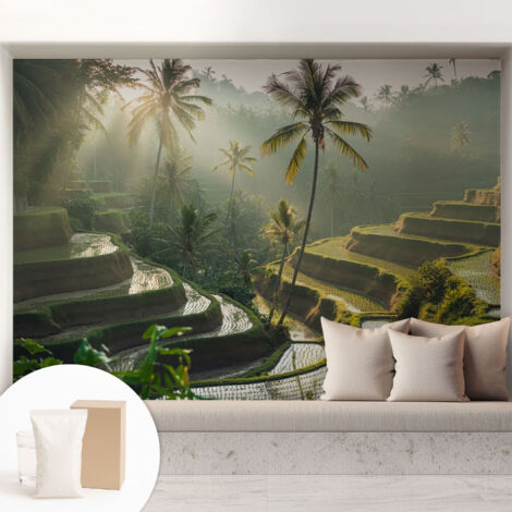Tapete Tapete Vliestapete mit Kleber - Fototapete mit Motiv - Wandtapete modern - Wanddeko Paradiesische Terrassen 208x146 cm
