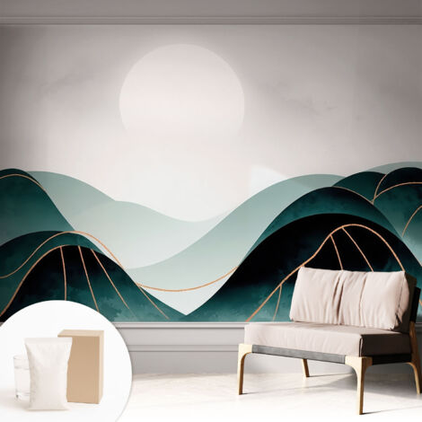 Tapete Tapete Vliestapete mit Kleber - Fototapete mit Motiv - Wandtapete modern - Wanddeko Scheinbare Ruhe 312x219 cm