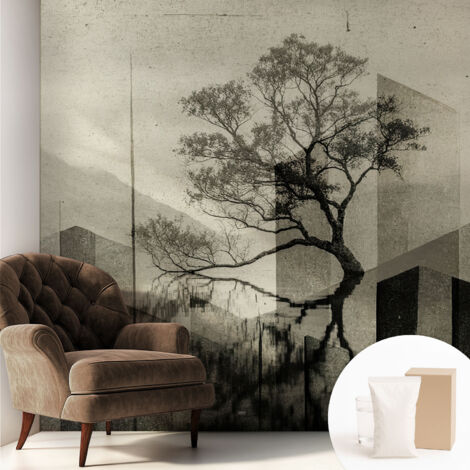 Tapete Tapete Vliestapete mit Kleber - Fototapete mit Motiv - Wandtapete modern - Wanddeko Schlichte Eleganz 250x250 cm