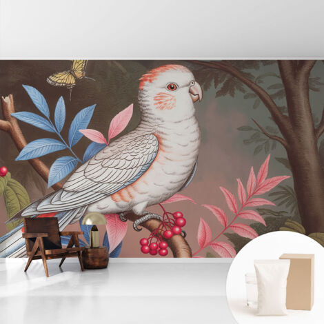 Tapete Tapete Vliestapete mit Kleber - Fototapete mit Motiv - Wandtapete modern - Wanddeko Tropische Natur 416x254 cm