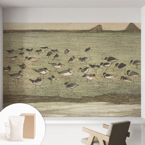 Tapete Tapete Vliestapete mit Kleber - Fototapete mit Motiv - Wandtapete modern - Wanddeko Vogelruhe 152x104 cm