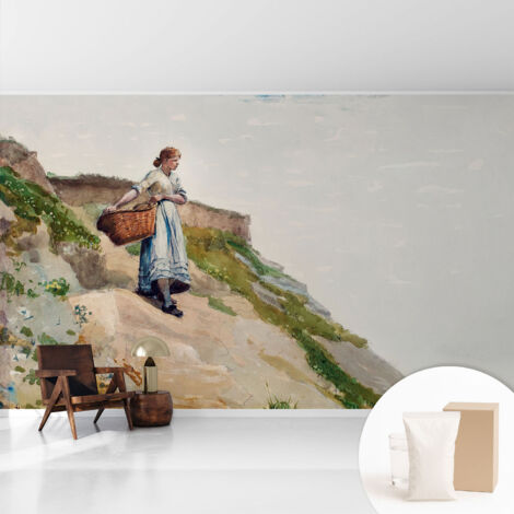 Tapete Tapete Vliestapete mit Kleber - Fototapete mit Motiv - Wandtapete modern - Wanddeko Weibliche Landschaft 416x254 cm