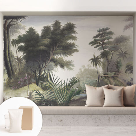 Tapete Vliestapete mit Kleber - abwaschbar - Arbeitszimmer - Esszimmer- Top Qualität Exotische Landschaft 208x146 cm