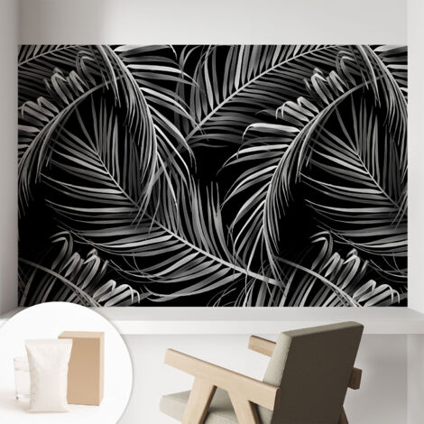 Tapete Vliestapete mit Kleber - abwaschbar - Arbeitszimmer - Esszimmer- Top Qualität Exotisches Muster 104x70 cm