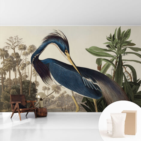 Tapete Vliestapete mit Kleber- abwaschbar - Raumgestaltung  Schlafzimmer Wohnzimmer Tapete Exotische Natur 416x254 cm
