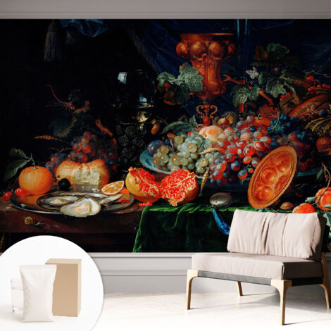 Tapete Vliestapete mit Kleber- abwaschbar - Raumgestaltung  Schlafzimmer Wohnzimmer Tapete Fruchtige Fülle 312x219 cm
