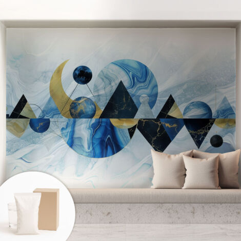 Tapete Vliestapete mit Kleber- abwaschbar - Raumgestaltung  Schlafzimmer Wohnzimmer Tapete Kosmische Eleganz 208x146 cm