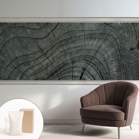 Tapete Vliestapete mit Kleber- abwaschbar - Raumgestaltung  Schlafzimmer Wohnzimmer Tapete Maserungsmuster 250x104 cm