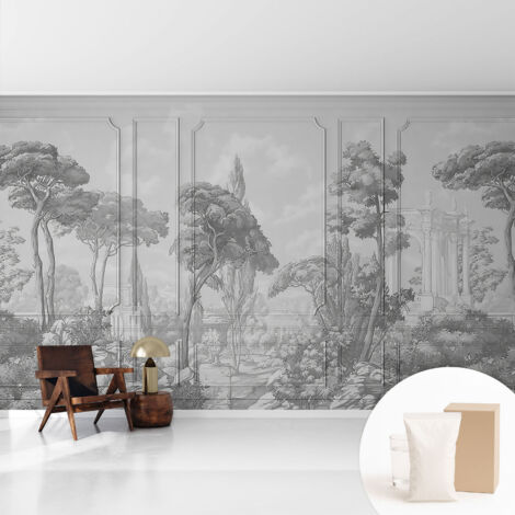 Tapete Vliestapete mit Kleber- abwaschbar - Raumgestaltung  Schlafzimmer Wohnzimmer Tapete Stimmungsvolle Natur 416x254 cm