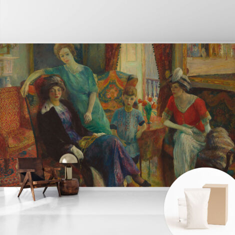 Tapete Vliestapete mit Kleber - abwaschbar - Tapete mit Motiv - trendige Wanddeko - elegant Fototapete Klassische Eleganz 416x254 cm