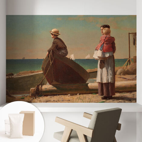 Tapete Vliestapete mit Kleber - Fototapete mit Motiv - Wandtapete modern - Wandgestaltung Küstenszene 104x70 cm