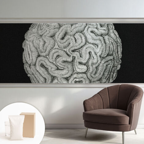 Tapete Vliestapete mit Kleber - Fototapete mit Motiv - Wandtapete modern - Wandgestaltung Kugelförmige Struktur 250x104 cm