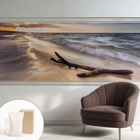 Tapete Vliestapete mit Kleber - Fototapete mit Motiv - Wandtapete modern - Wandgestaltung Weststrand 250x104 cm